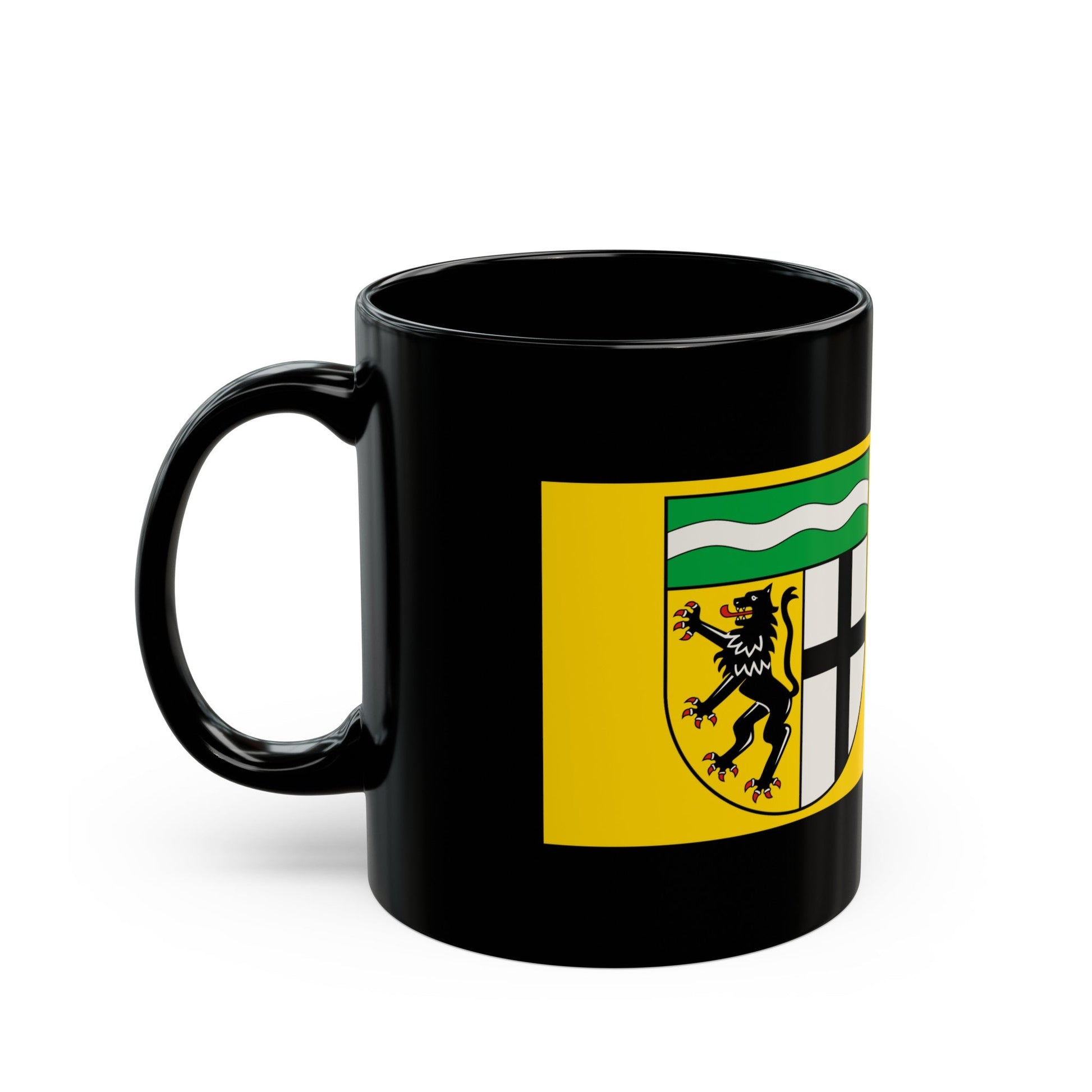 Flag of Rhein Erft Kreis Germany - Black Coffee Mug-The Sticker Space