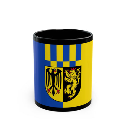 Flag of Rhein Hunsrueck Kreis Germany - Black Coffee Mug-11oz-The Sticker Space