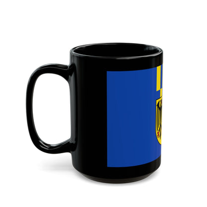 Flag of Rhein Hunsrueck Kreis Germany - Black Coffee Mug-The Sticker Space