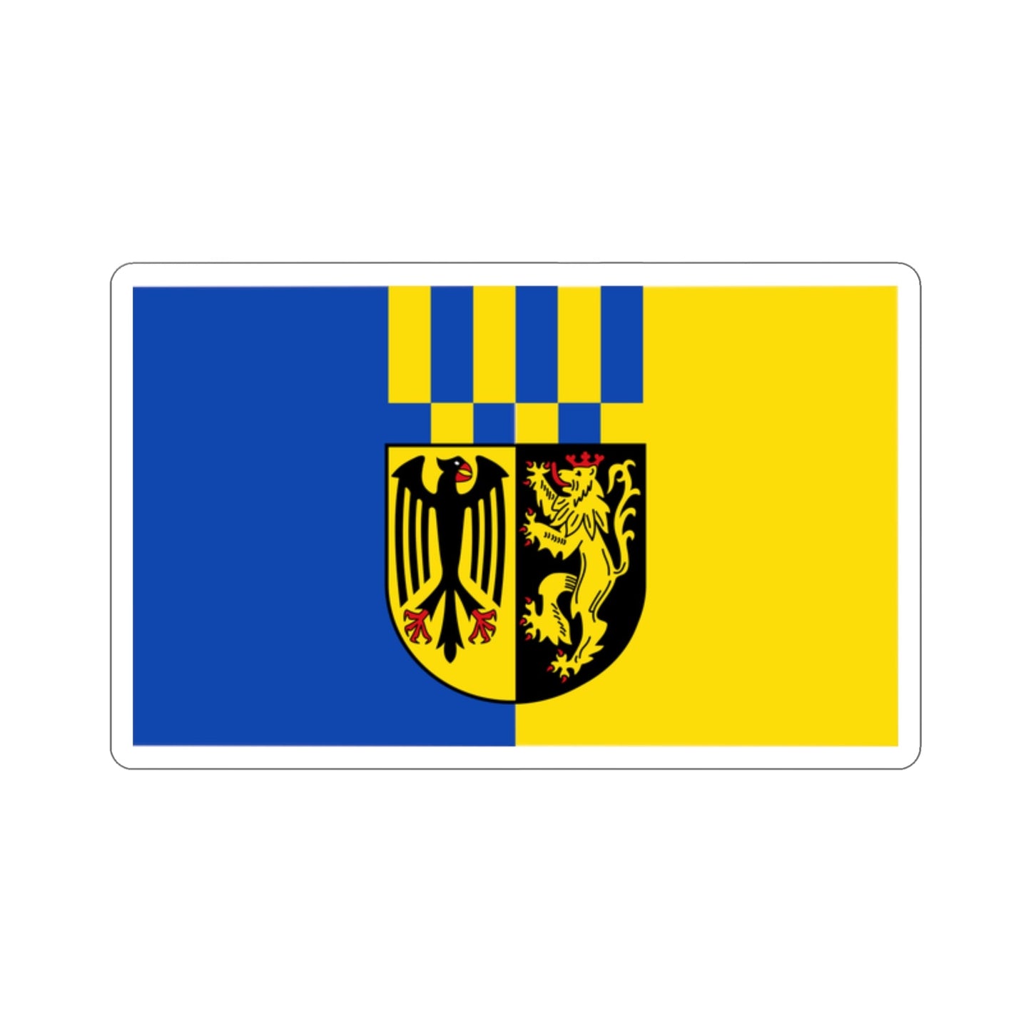 Flag of Rhein Hunsrueck Kreis Germany STICKER Vinyl Die-Cut Decal-2 Inch-The Sticker Space