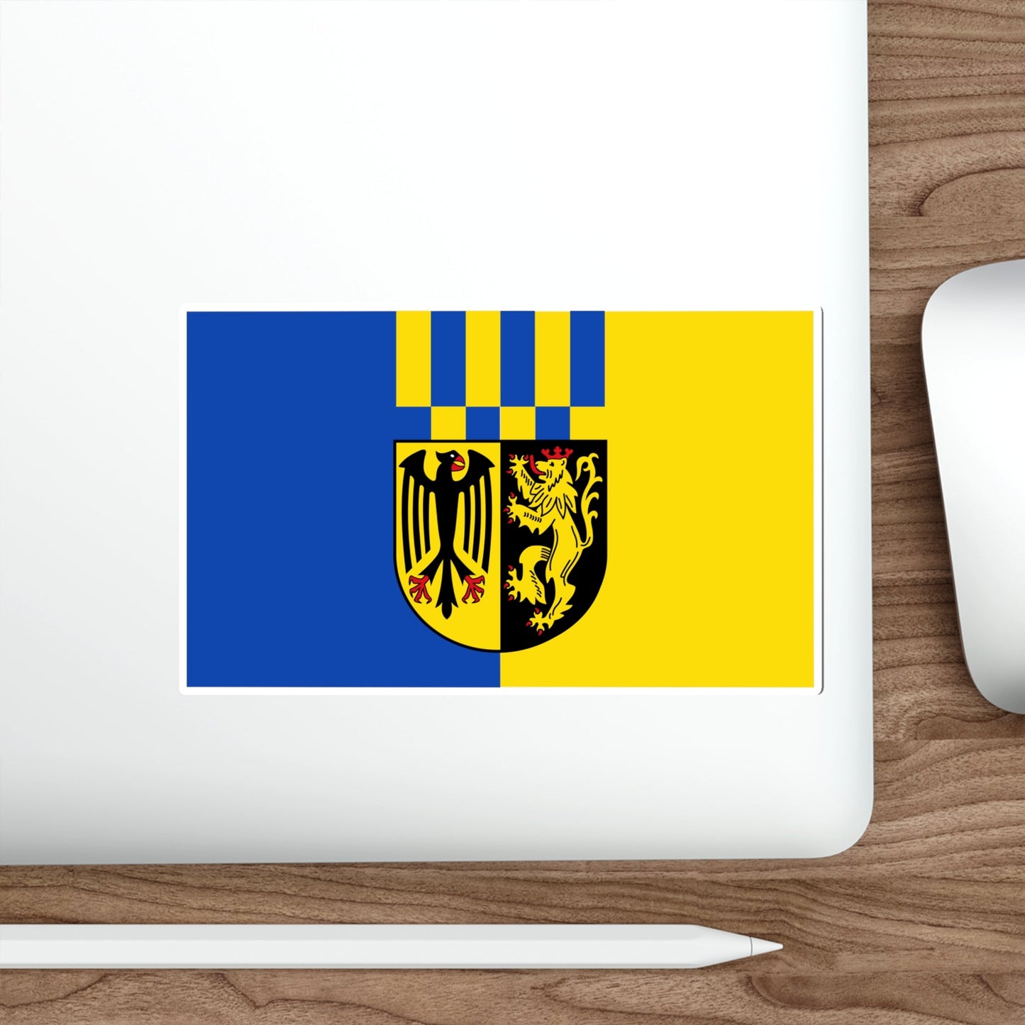 Flag of Rhein Hunsrueck Kreis Germany STICKER Vinyl Die-Cut Decal-The Sticker Space