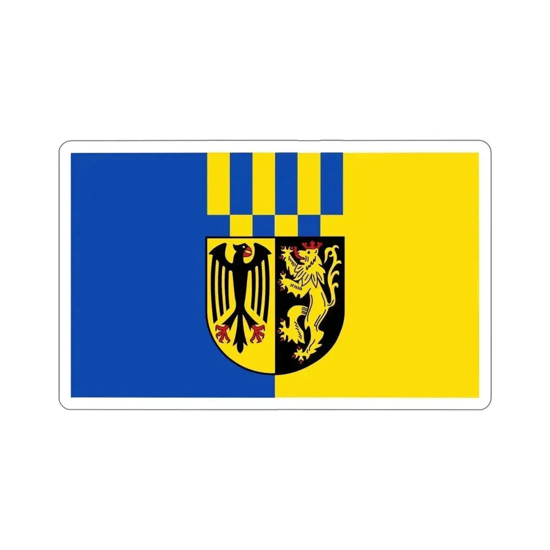 Flag of Rhein Hunsrueck Kreis Germany STICKER Vinyl Die-Cut Decal 6 Inch - The Sticker Space