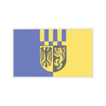 Flag of Rhein Hunsrueck Kreis Germany - STICKER Vinyl Kiss-Cut Decal 3 Inch Transparent - The Sticker Space