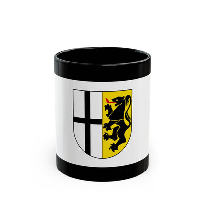 Flag of Rhein Kreises Neuss Germany - Black Coffee Mug-11oz-The Sticker Space