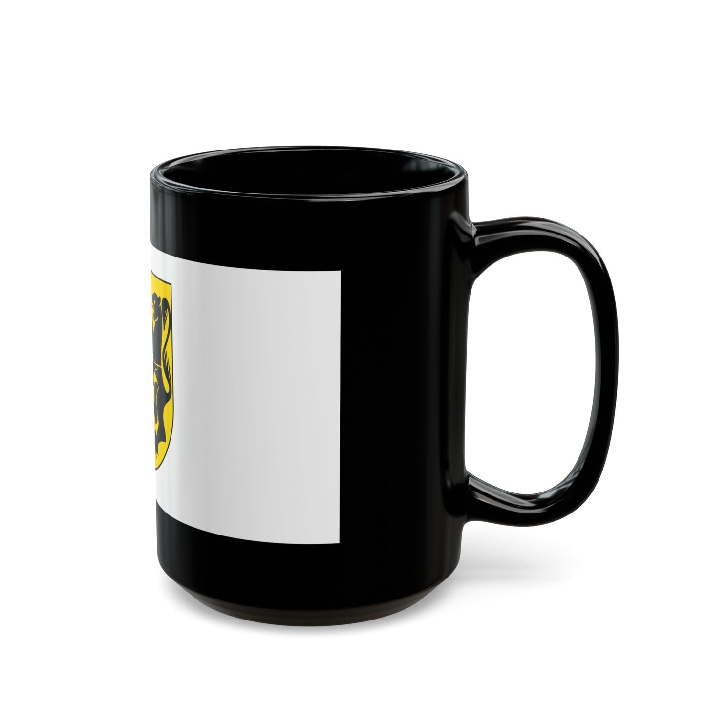 Flag of Rhein Kreises Neuss Germany - Black Coffee Mug-The Sticker Space