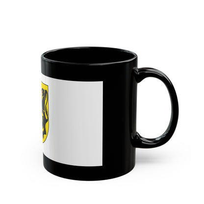 Flag of Rhein Kreises Neuss Germany - Black Coffee Mug-The Sticker Space