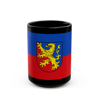 Flag of Rhein Lahn Kreis Germany - Black Coffee Mug-15oz-The Sticker Space