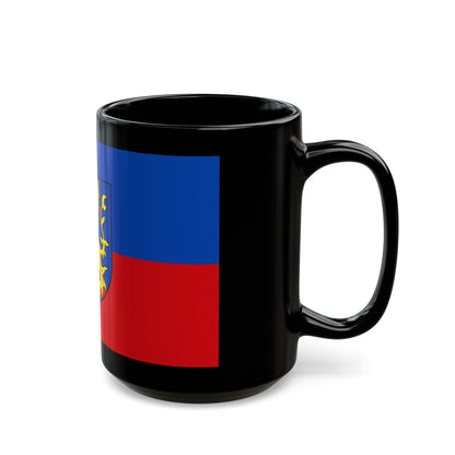 Flag of Rhein Lahn Kreis Germany - Black Coffee Mug-The Sticker Space