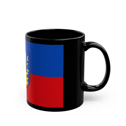 Flag of Rhein Lahn Kreis Germany - Black Coffee Mug-The Sticker Space