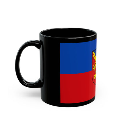 Flag of Rhein Lahn Kreis Germany - Black Coffee Mug-The Sticker Space