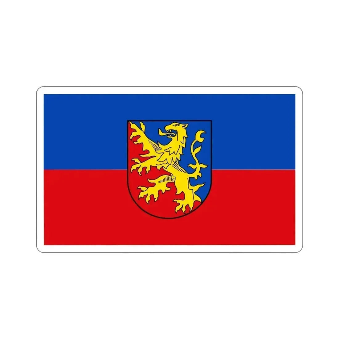Flag of Rhein Lahn Kreis Germany STICKER Vinyl Die-Cut Decal 5 Inch - The Sticker Space