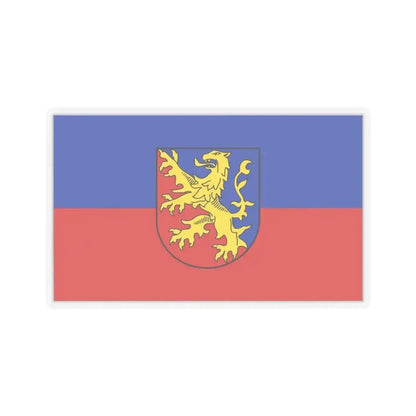 Flag of Rhein Lahn Kreis Germany - STICKER Vinyl Kiss-Cut Decal 4 Inch Transparent - The Sticker Space