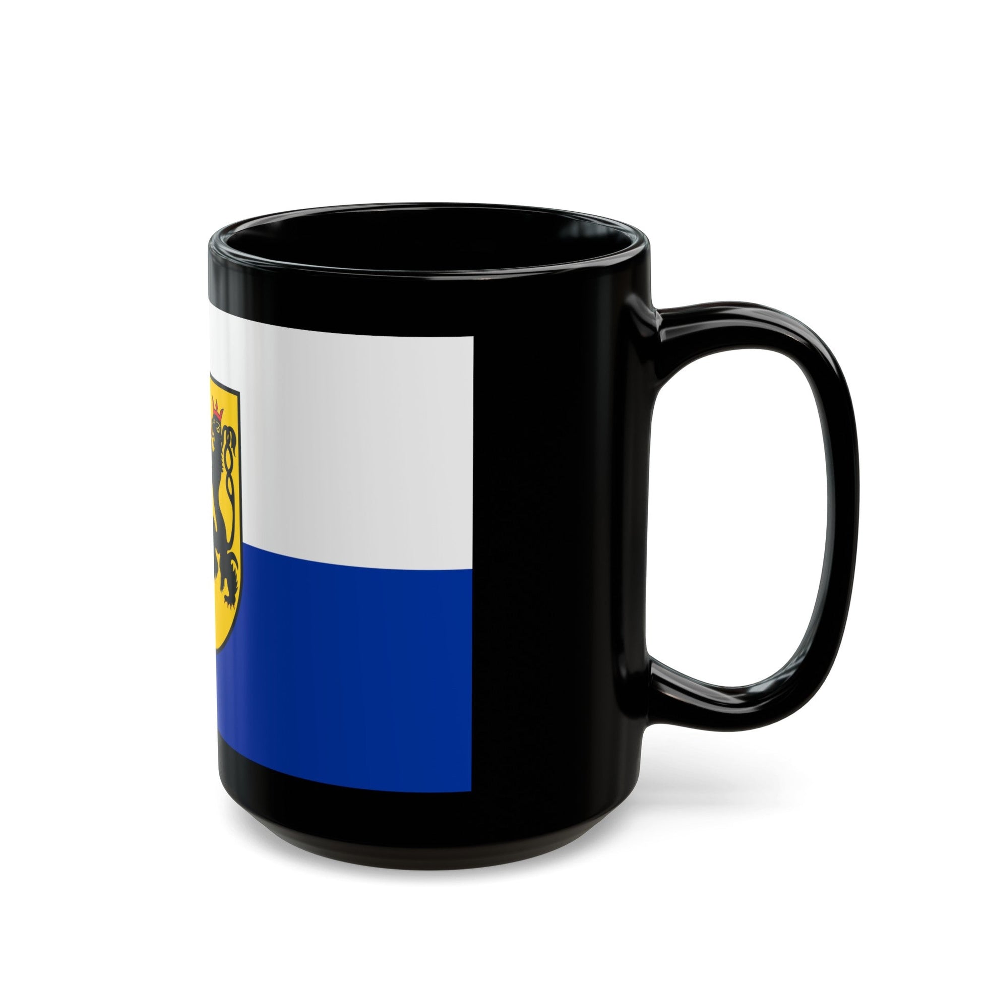 Flag of Rhein Neckar Kreis Germany - Black Coffee Mug-The Sticker Space