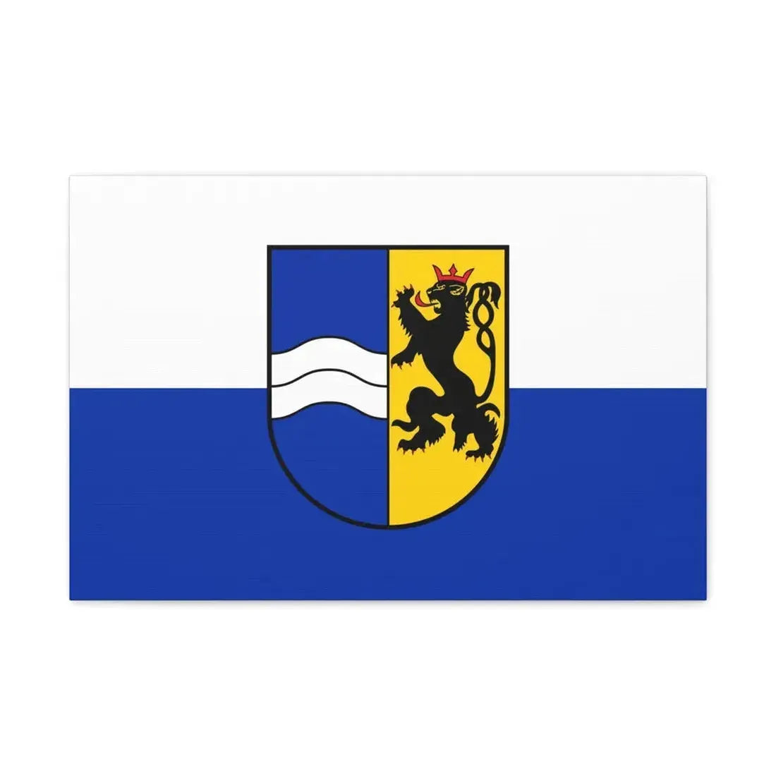 Flag of Rhein Neckar Kreis Germany - Canvas Wall Art 24″ x 16″ 1.25" - The Sticker Space