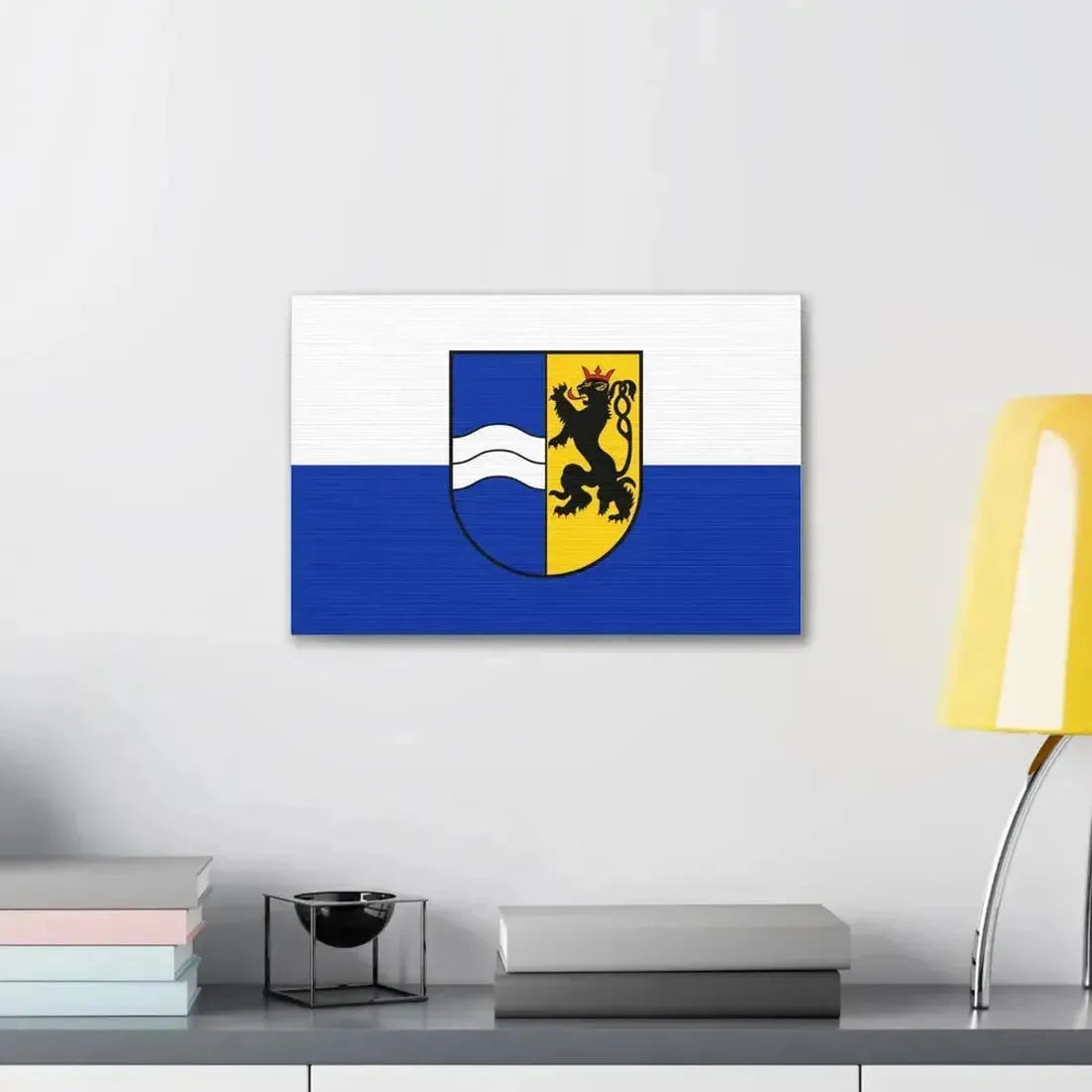 Flag of Rhein Neckar Kreis Germany - Canvas Wall Art - The Sticker Space
