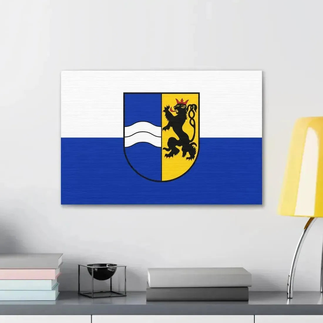 Flag of Rhein Neckar Kreis Germany - Canvas Wall Art - The Sticker Space
