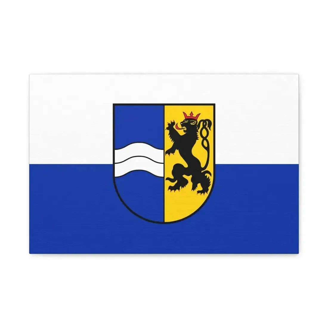 Flag of Rhein Neckar Kreis Germany - Canvas Wall Art - The Sticker Space
