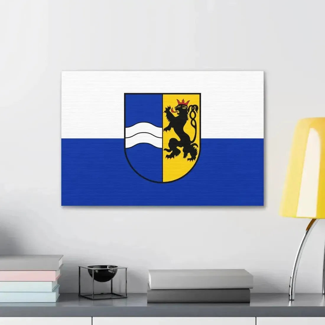 Flag of Rhein Neckar Kreis Germany - Canvas Wall Art - The Sticker Space