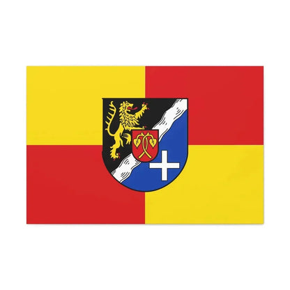 Flag of Rhein Pfalz Kreis Germany - Canvas Wall Art 36" x 24" 1.25" - The Sticker Space