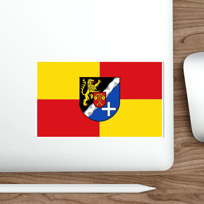 Flag of Rhein Pfalz Kreis Germany STICKER Vinyl Die-Cut Decal-The Sticker Space