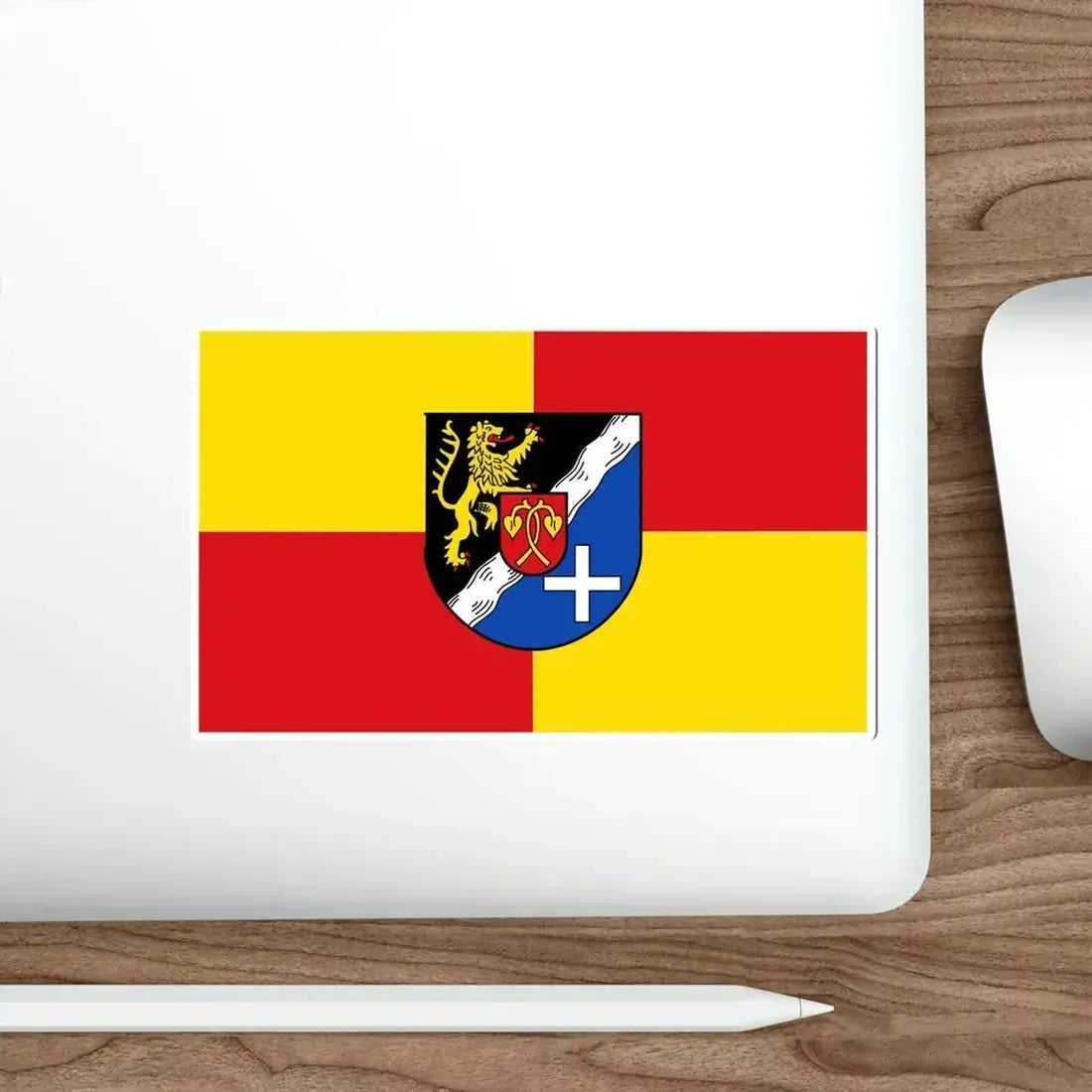 Flag of Rhein Pfalz Kreis Germany STICKER Vinyl Die-Cut Decal - The Sticker Space
