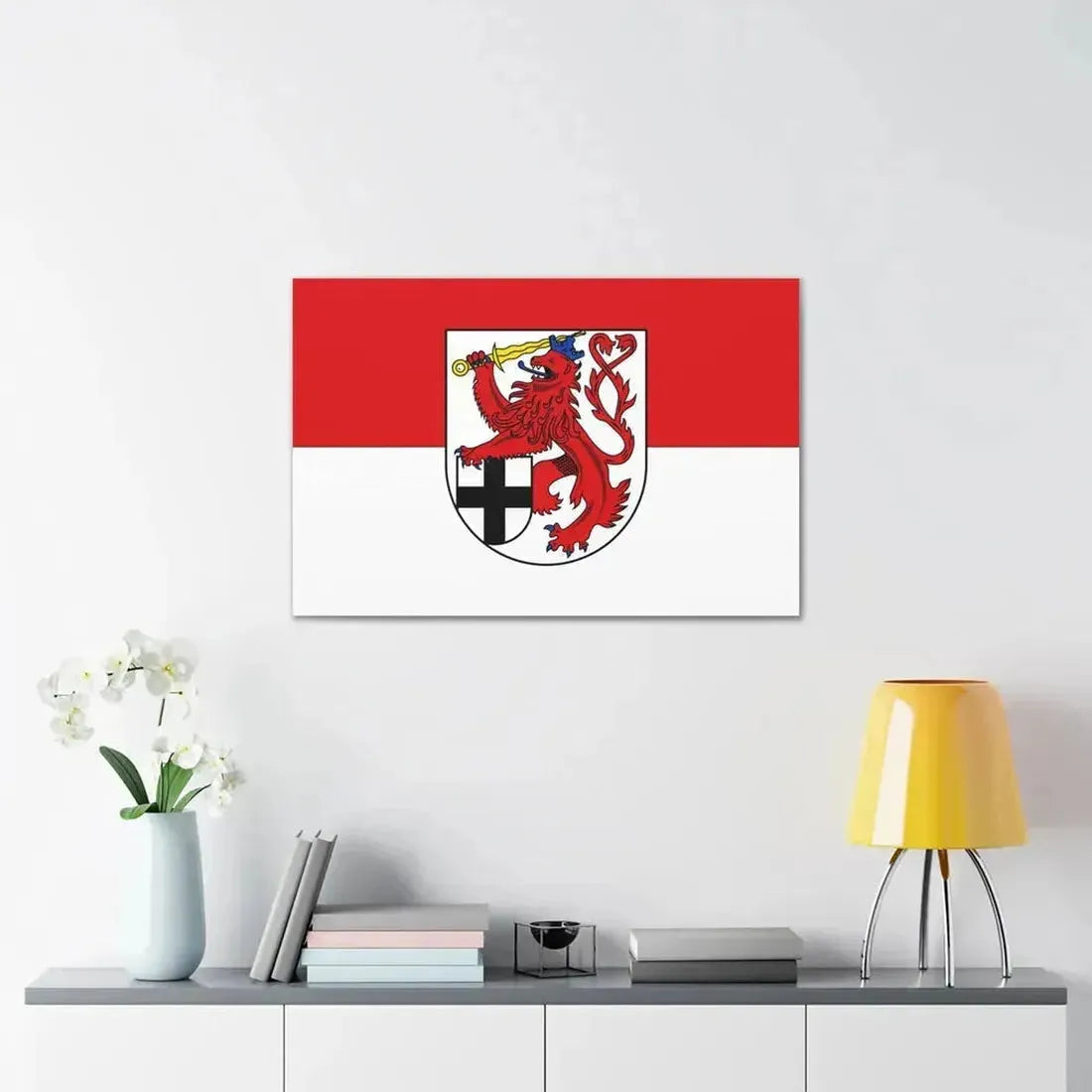 Flag of Rhein Sieg Kreis Germany - Canvas Wall Art - The Sticker Space