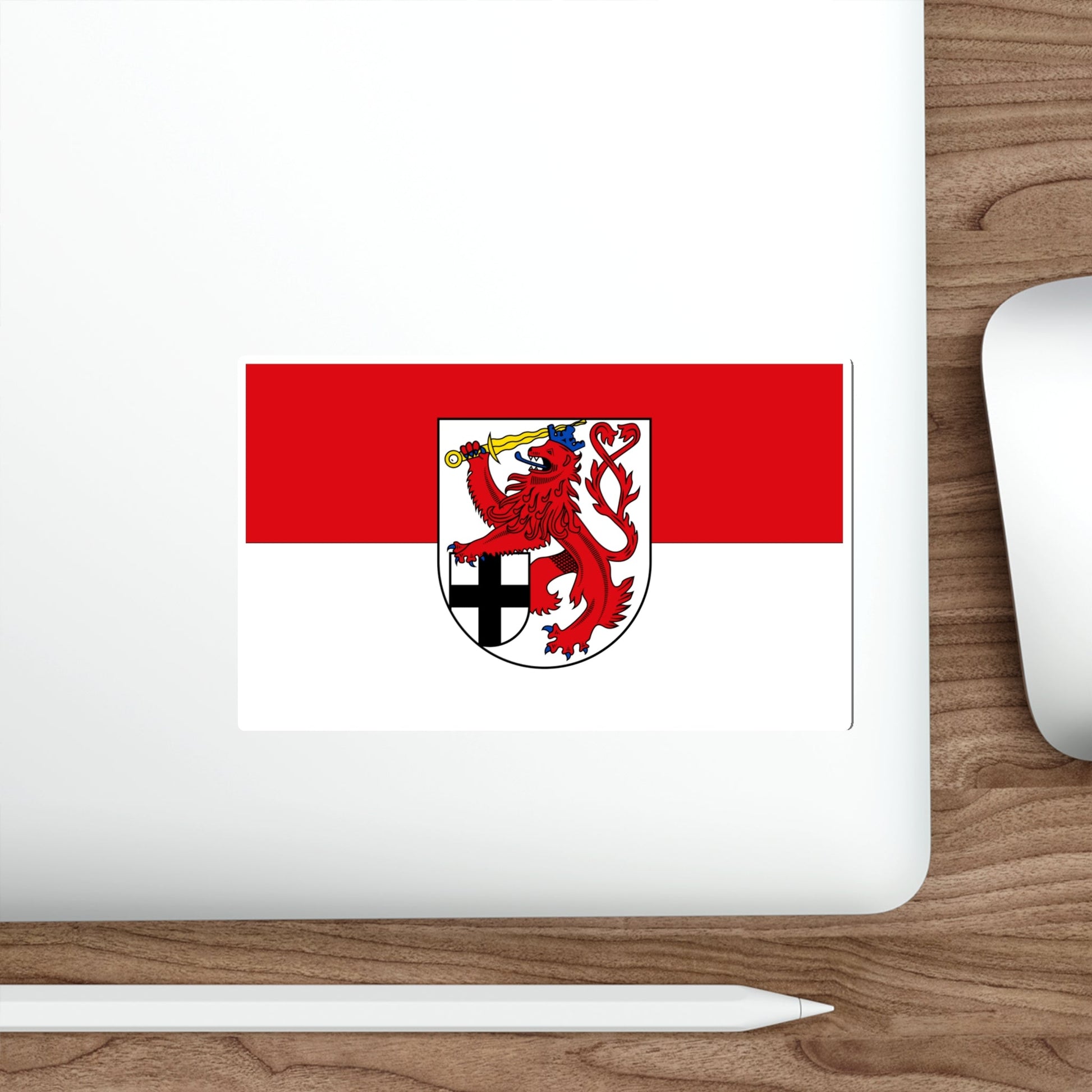 Flag of Rhein Sieg Kreis Germany STICKER Vinyl Die-Cut Decal-The Sticker Space