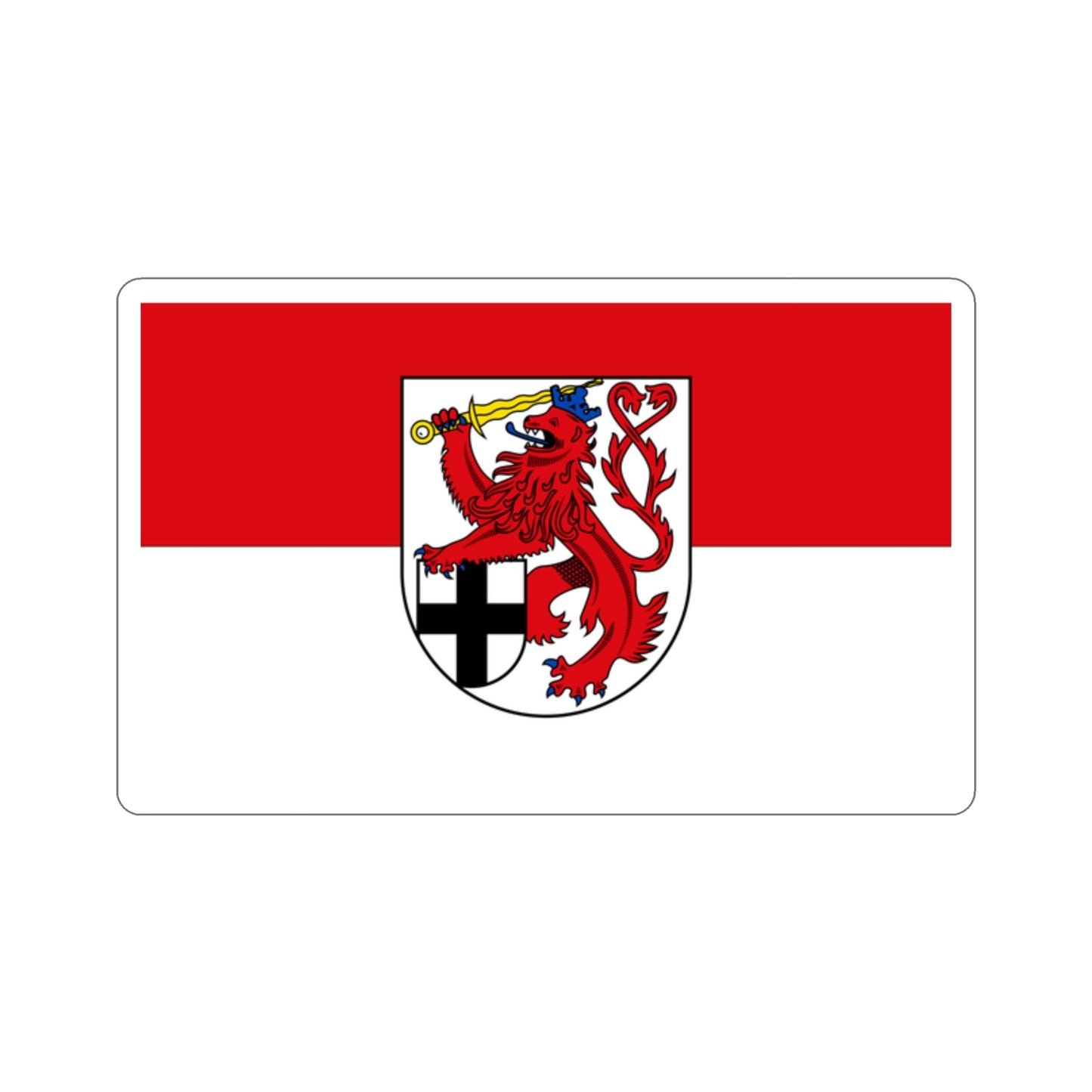 Flag of Rhein Sieg Kreis Germany STICKER Vinyl Die-Cut Decal-2 Inch-The Sticker Space