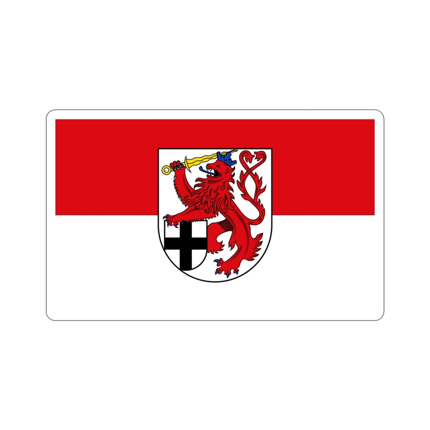 Flag of Rhein Sieg Kreis Germany STICKER Vinyl Die-Cut Decal-3 Inch-The Sticker Space