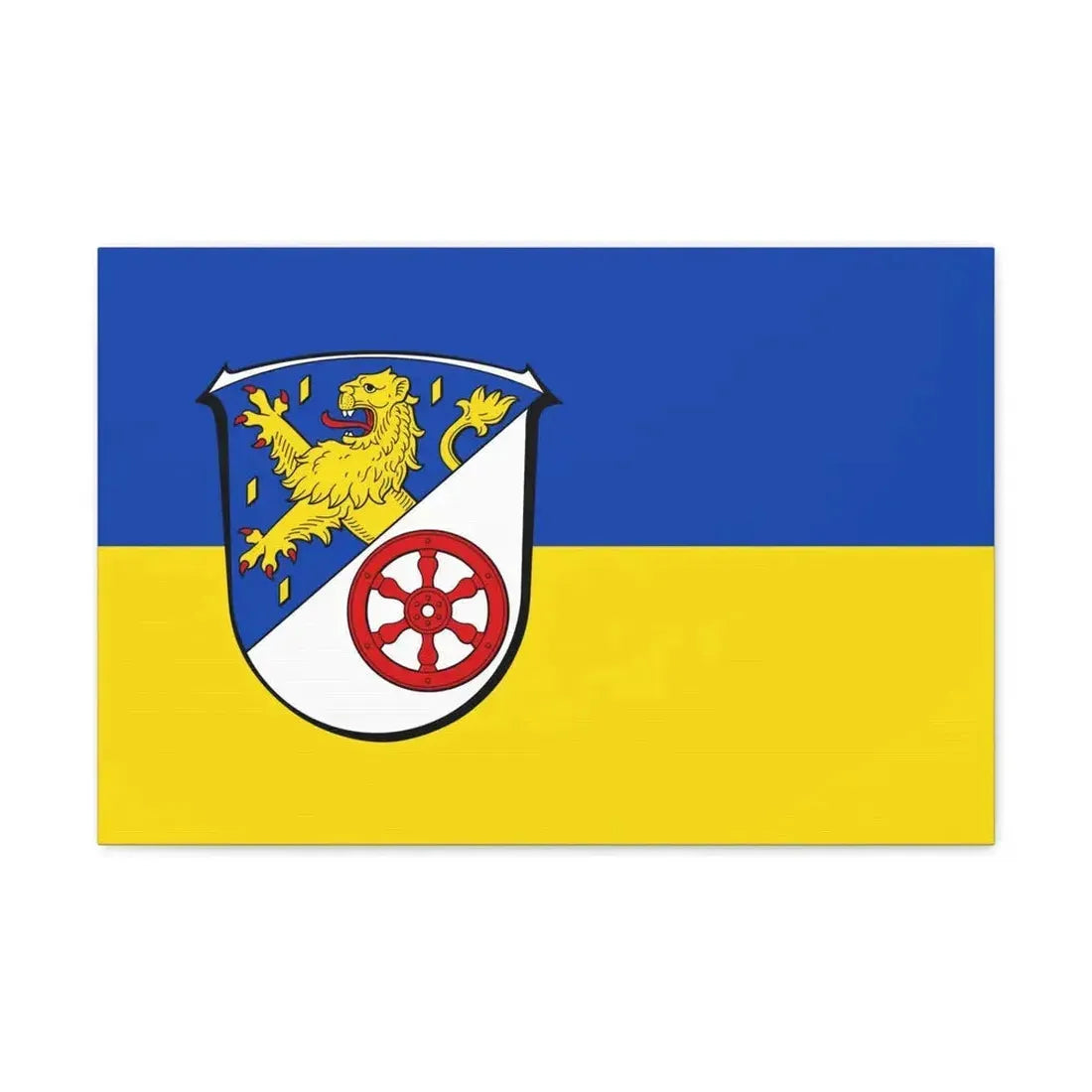 Flag of Rheingau Taunus Kreis Germany - Canvas Wall Art 24″ x 16″ 1.25" - The Sticker Space