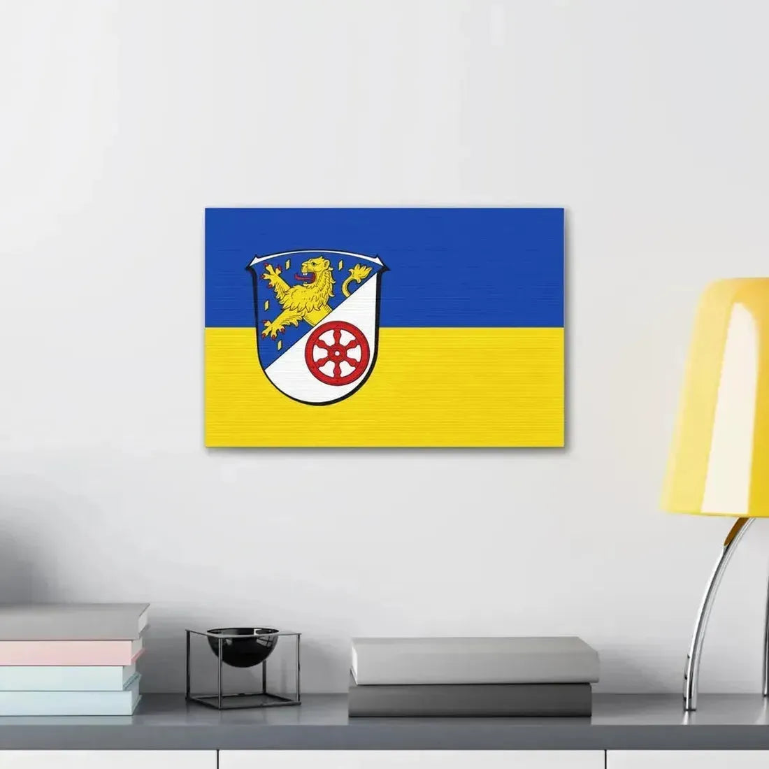 Flag of Rheingau Taunus Kreis Germany - Canvas Wall Art - The Sticker Space