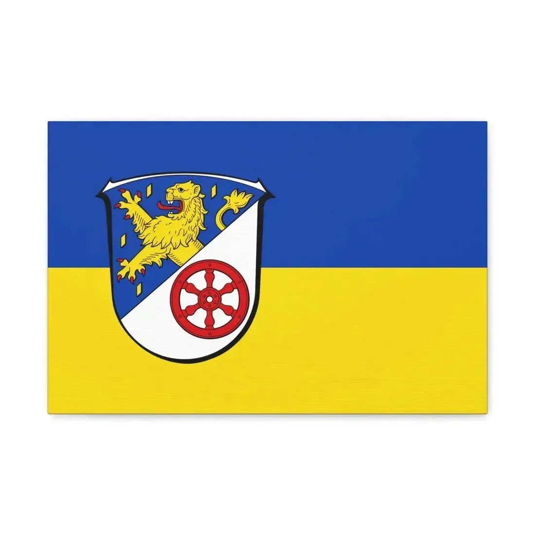 Flag of Rheingau Taunus Kreis Germany - Canvas Wall Art - The Sticker Space