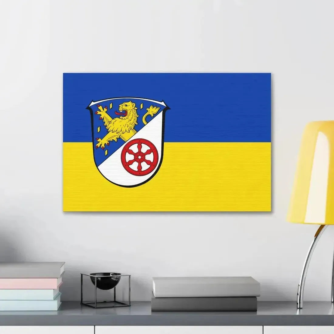 Flag of Rheingau Taunus Kreis Germany - Canvas Wall Art - The Sticker Space