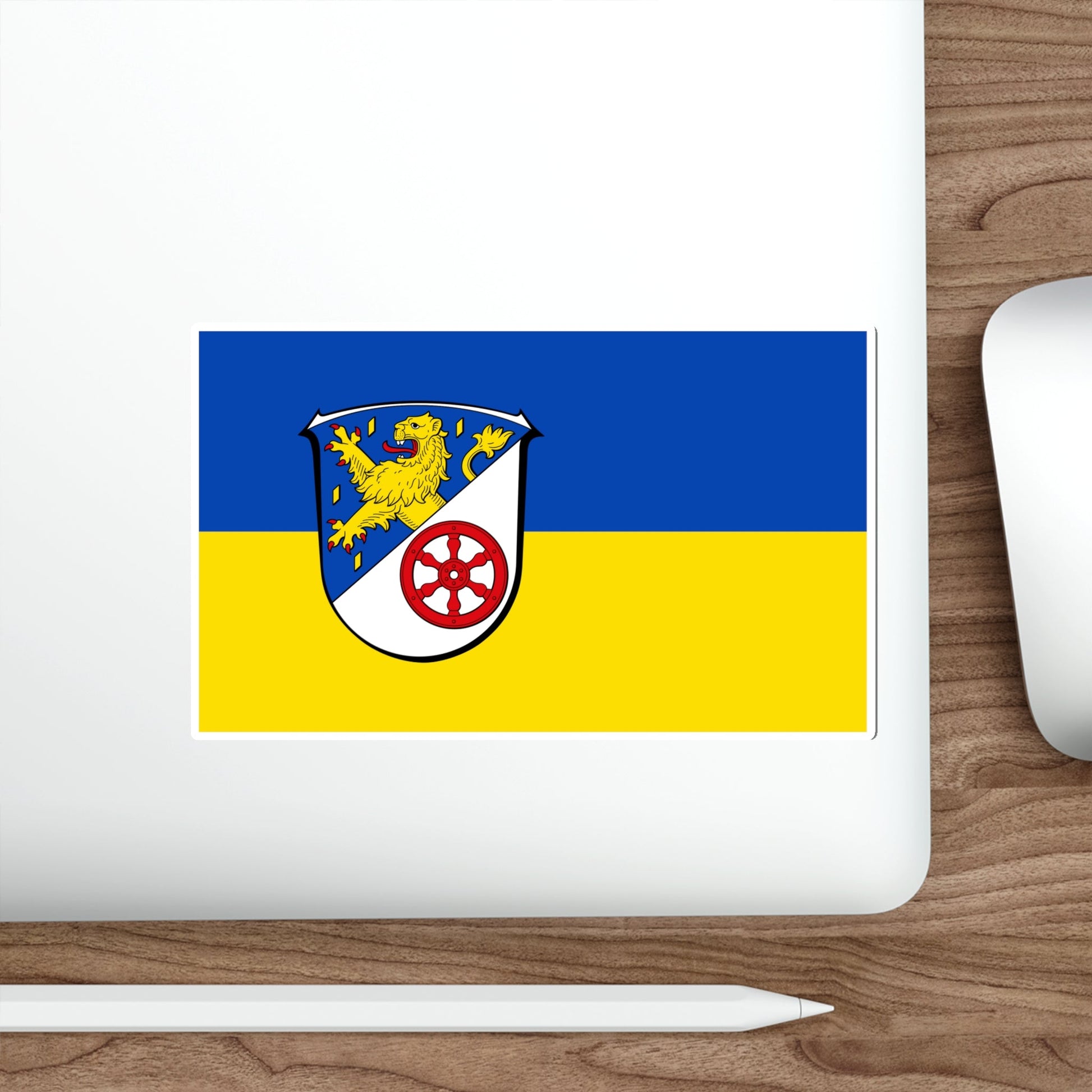 Flag of Rheingau Taunus Kreis Germany STICKER Vinyl Die-Cut Decal-The Sticker Space