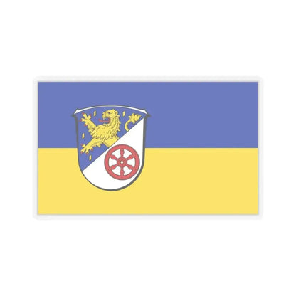Flag of Rheingau Taunus Kreis Germany - STICKER Vinyl Kiss-Cut Decal 3 Inch Transparent - The Sticker Space