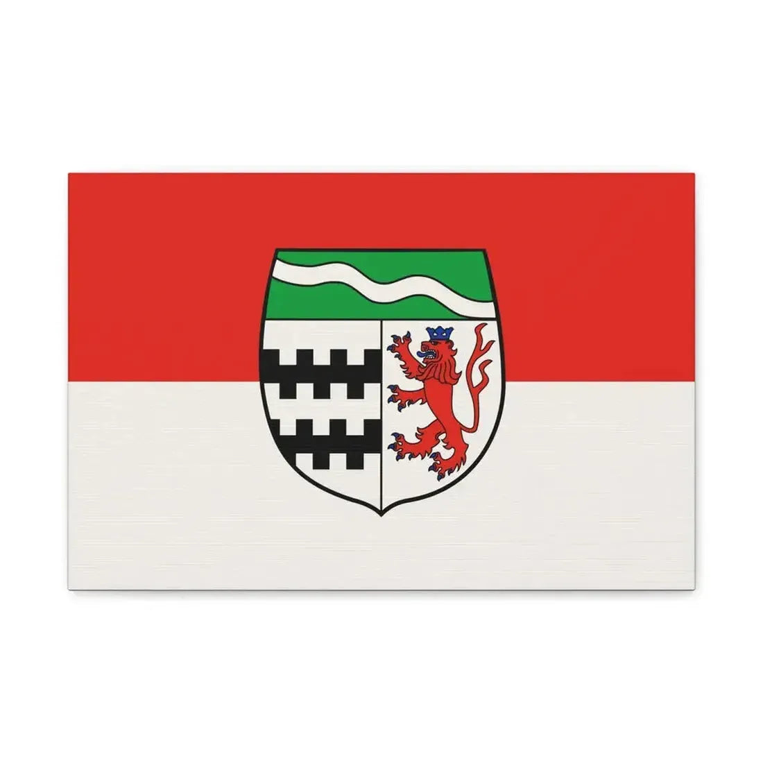 Flag of Rheinisch Bergischer Germany - Canvas Wall Art 18″ x 12″ 1.25" - The Sticker Space