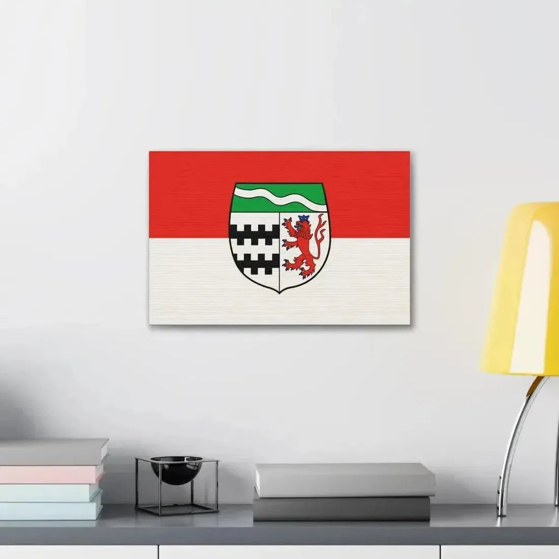 Flag of Rheinisch Bergischer Germany - Canvas Wall Art - The Sticker Space