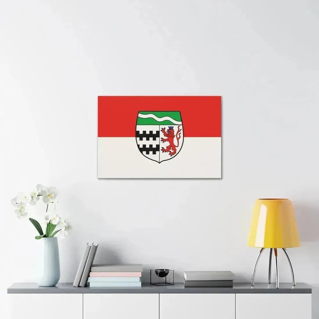 Flag of Rheinisch Bergischer Germany - Canvas Wall Art - The Sticker Space