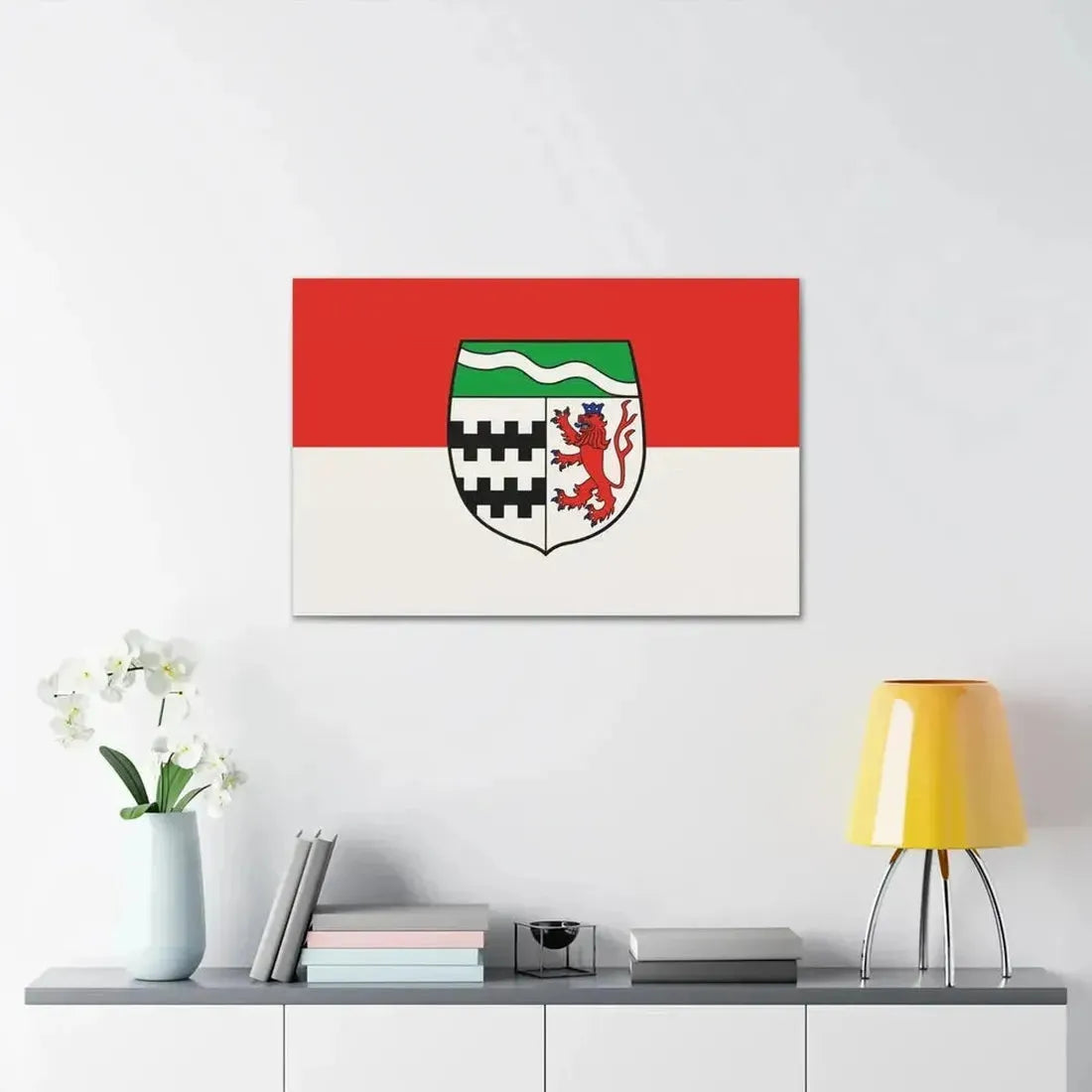 Flag of Rheinisch Bergischer Germany - Canvas Wall Art - The Sticker Space