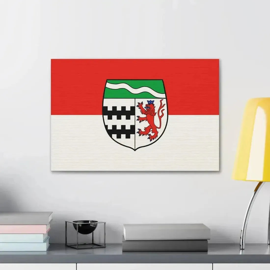 Flag of Rheinisch Bergischer Germany - Canvas Wall Art - The Sticker Space
