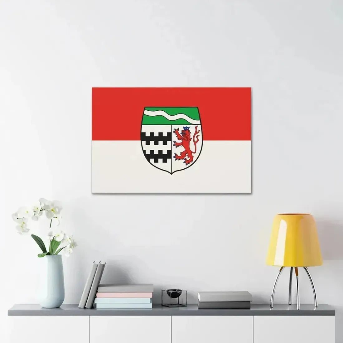 Flag of Rheinisch Bergischer Germany - Canvas Wall Art - The Sticker Space