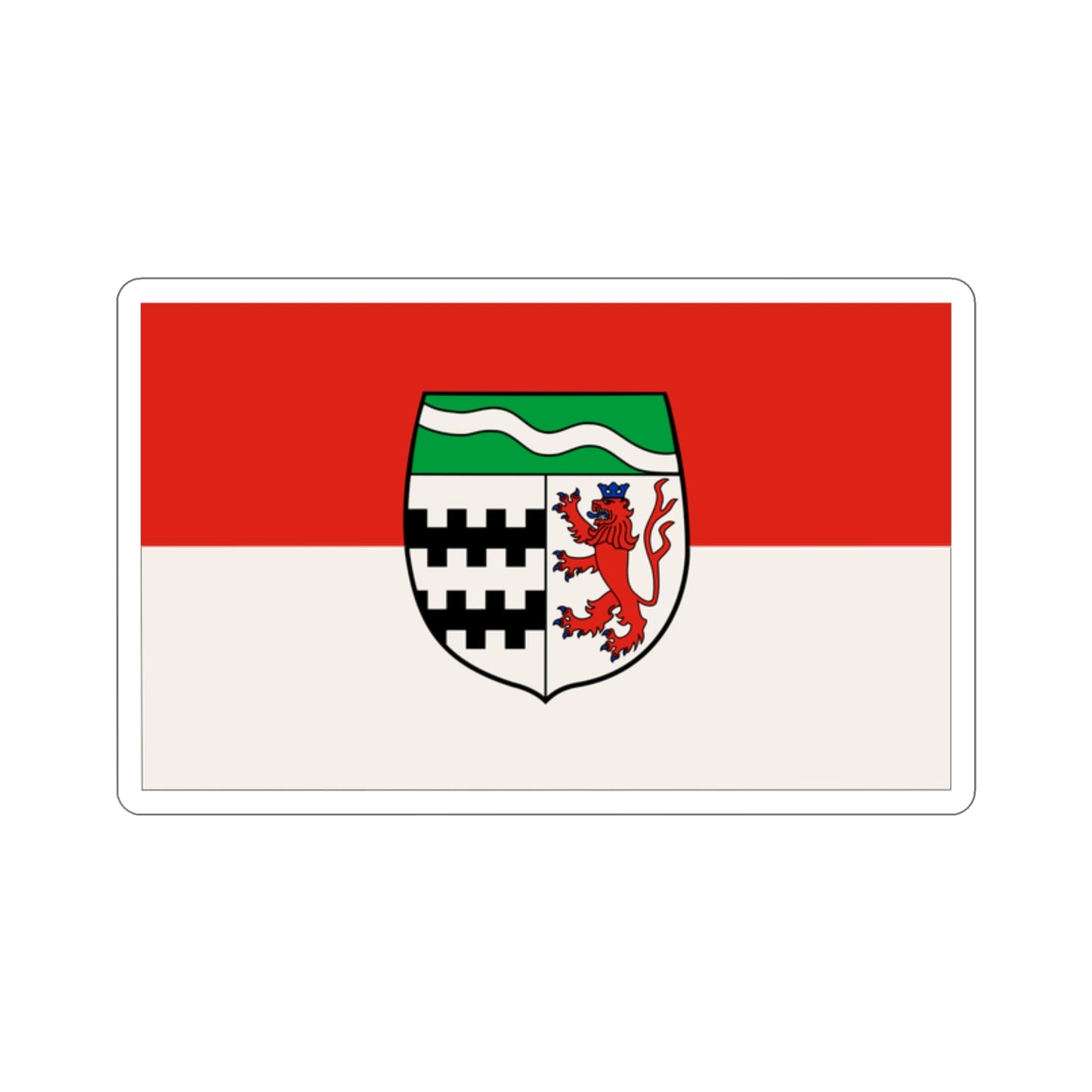 Flag of Rheinisch Bergischer Germany STICKER Vinyl Die-Cut Decal-2 Inch-The Sticker Space