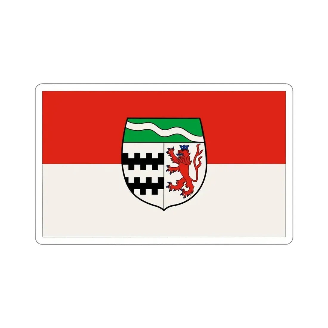 Flag of Rheinisch Bergischer Germany STICKER Vinyl Die-Cut Decal 5 Inch - The Sticker Space