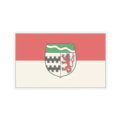 Flag of Rheinisch Bergischer Germany - STICKER Vinyl Kiss-Cut Decal 2 Inch Transparent - The Sticker Space