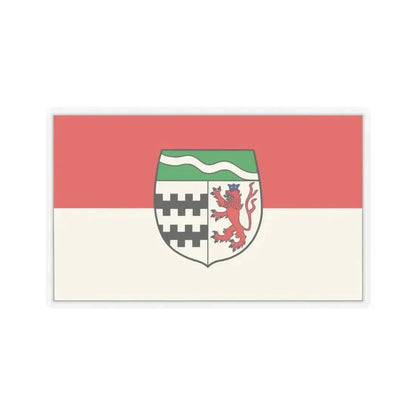 Flag of Rheinisch Bergischer Germany - STICKER Vinyl Kiss-Cut Decal 4 Inch Transparent - The Sticker Space