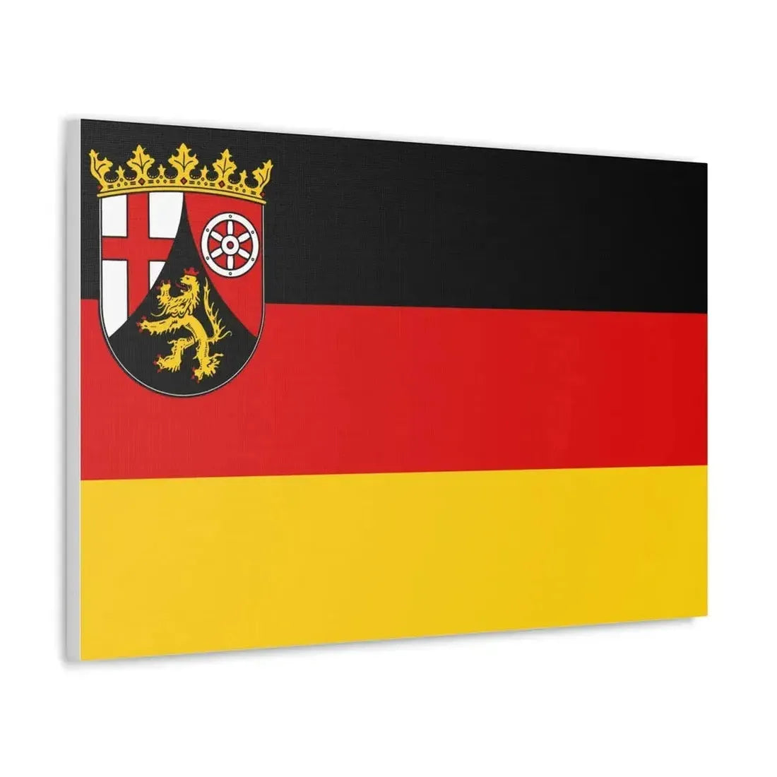 Flag of Rhineland Palatinate Germany - Canvas Wall Art - The Sticker Space