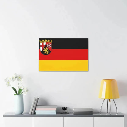 Flag of Rhineland Palatinate Germany - Canvas Wall Art - The Sticker Space