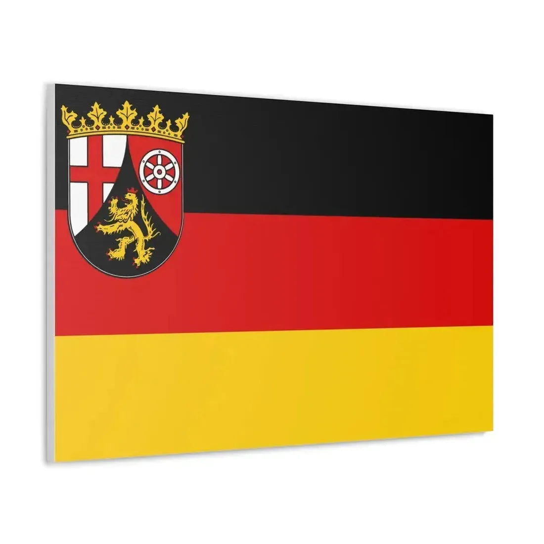 Flag of Rhineland Palatinate Germany - Canvas Wall Art - The Sticker Space