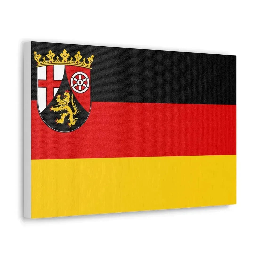 Flag of Rhineland Palatinate Germany - Canvas Wall Art - The Sticker Space