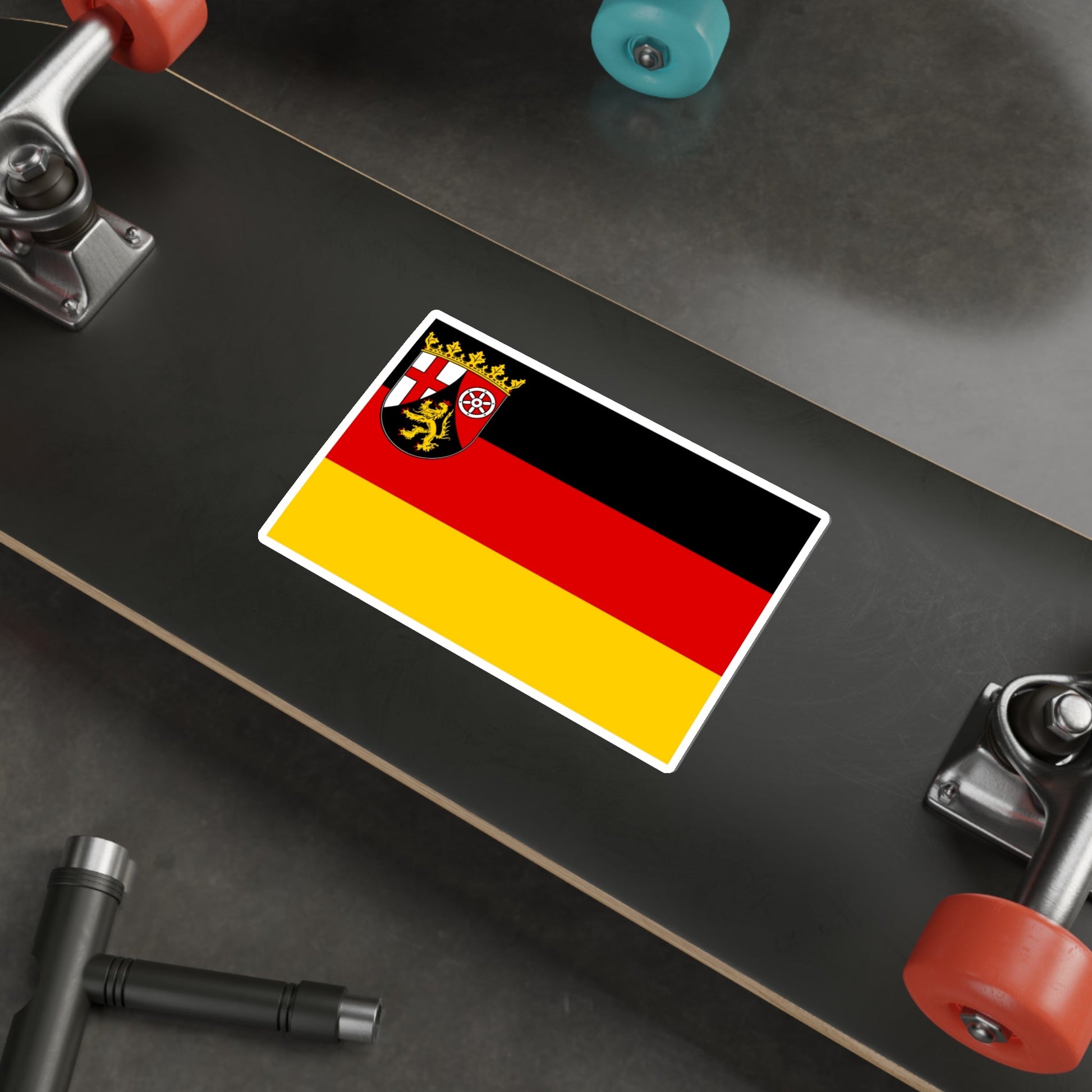 Flag of Rhineland Palatinate Germany STICKER Vinyl Die-Cut Decal-The Sticker Space